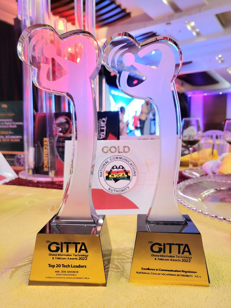 NCA Wins Again at GITTA Awards National Communications Authority